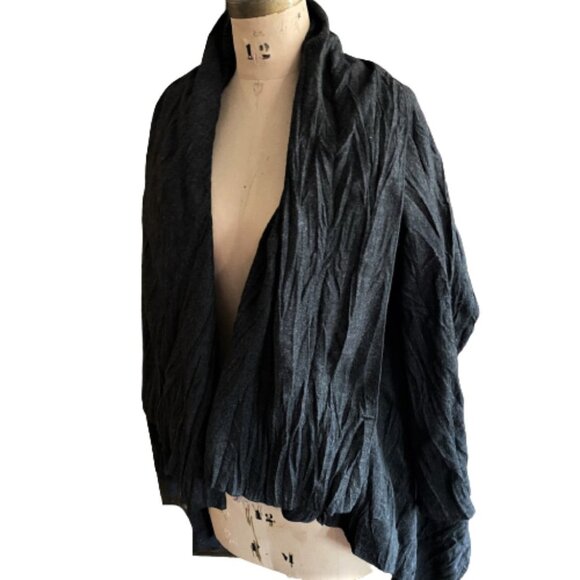 J Jill cascading cardigan sweater kimono style wool blend M - Picture 5 of 11